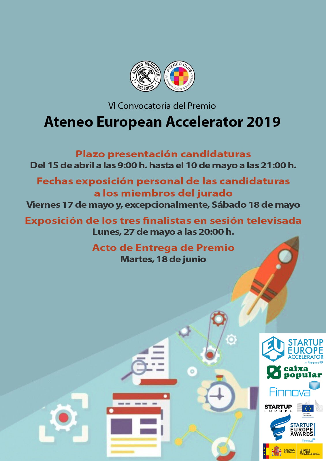 El Ateneo Mercantil convoca VI “Ateneo European Accelerator” para premiar startups