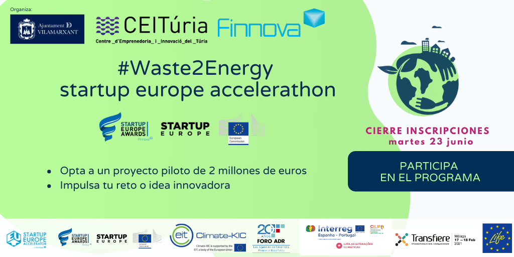 Vilamarxant launches the first EU open innovation Accelerathon about waste-to-energy
