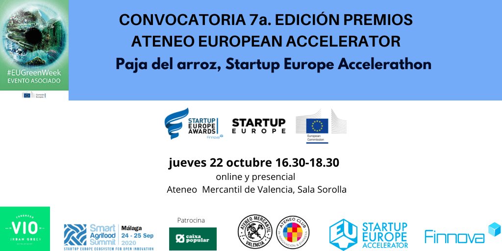 The seventh edition of the Ateneo Startup Europe Accelerator Awards will be presented in #EUGreenWeek