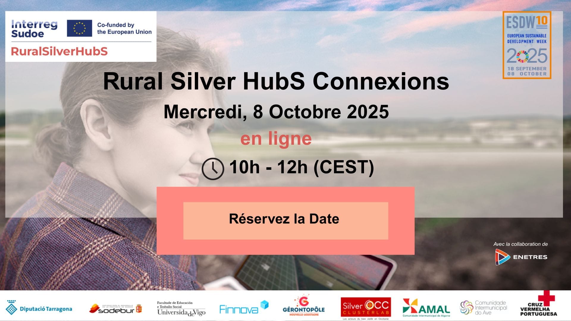 Rural Silver Hubs Connections réunira des partenaires et acteurs européens dans le cadre de la Semaine Européenne du Développement Durable.