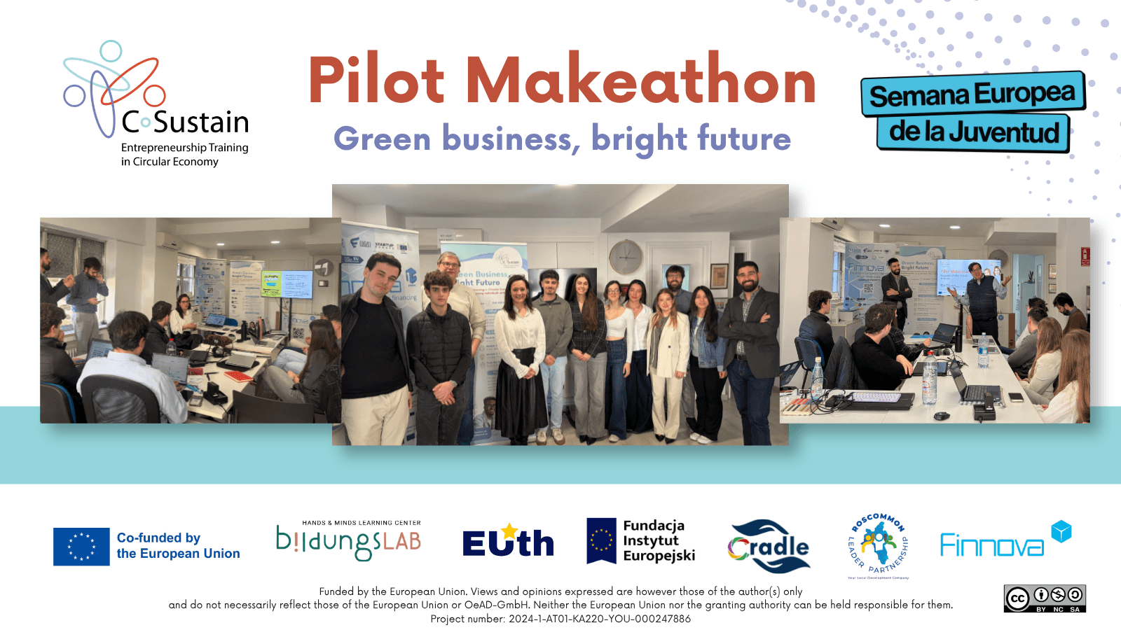 C-Sustain impulsa la formación de jóvenes en economía circular con un makeathon en Valencia en el marco de la European Youth Week 2026
